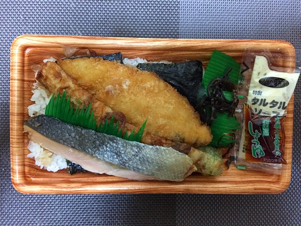 のり鮭弁当|ばーさんさん