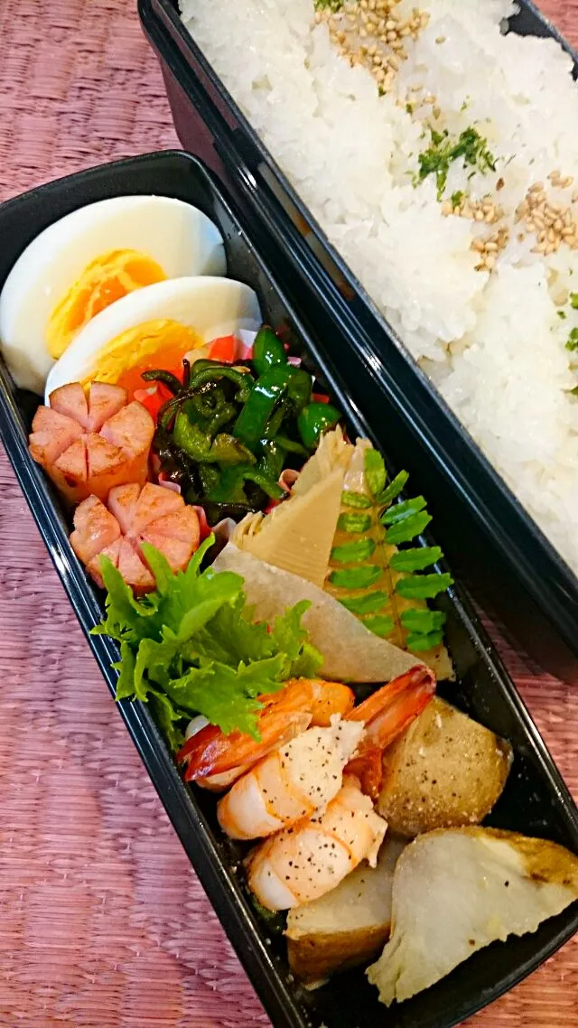 Snapdishの料理写真:今日のお弁当 4/12|くみ。さん