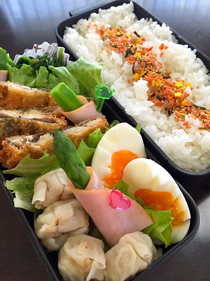 Snapdishの料理写真:高校生男子（焼売）弁当🐷|じゅごんさん