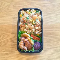 チャーハン唐揚げ＊弁当♪