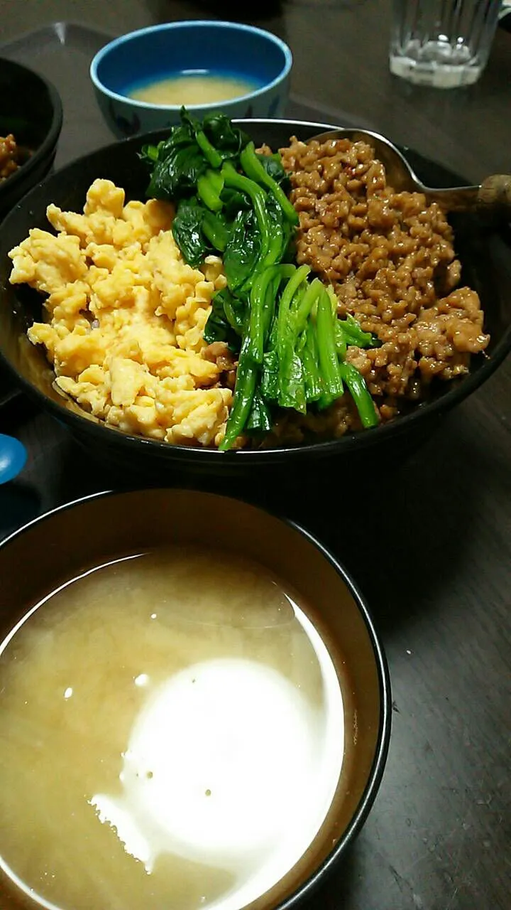 Snapdishの料理写真:３食丼|KYOKA:-)さん