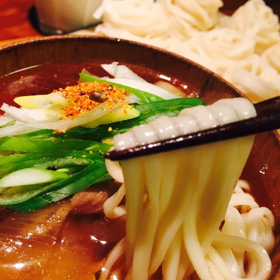 Snapdishの料理写真:肉汁うどん(マイレシピ)|KAZUTOさん