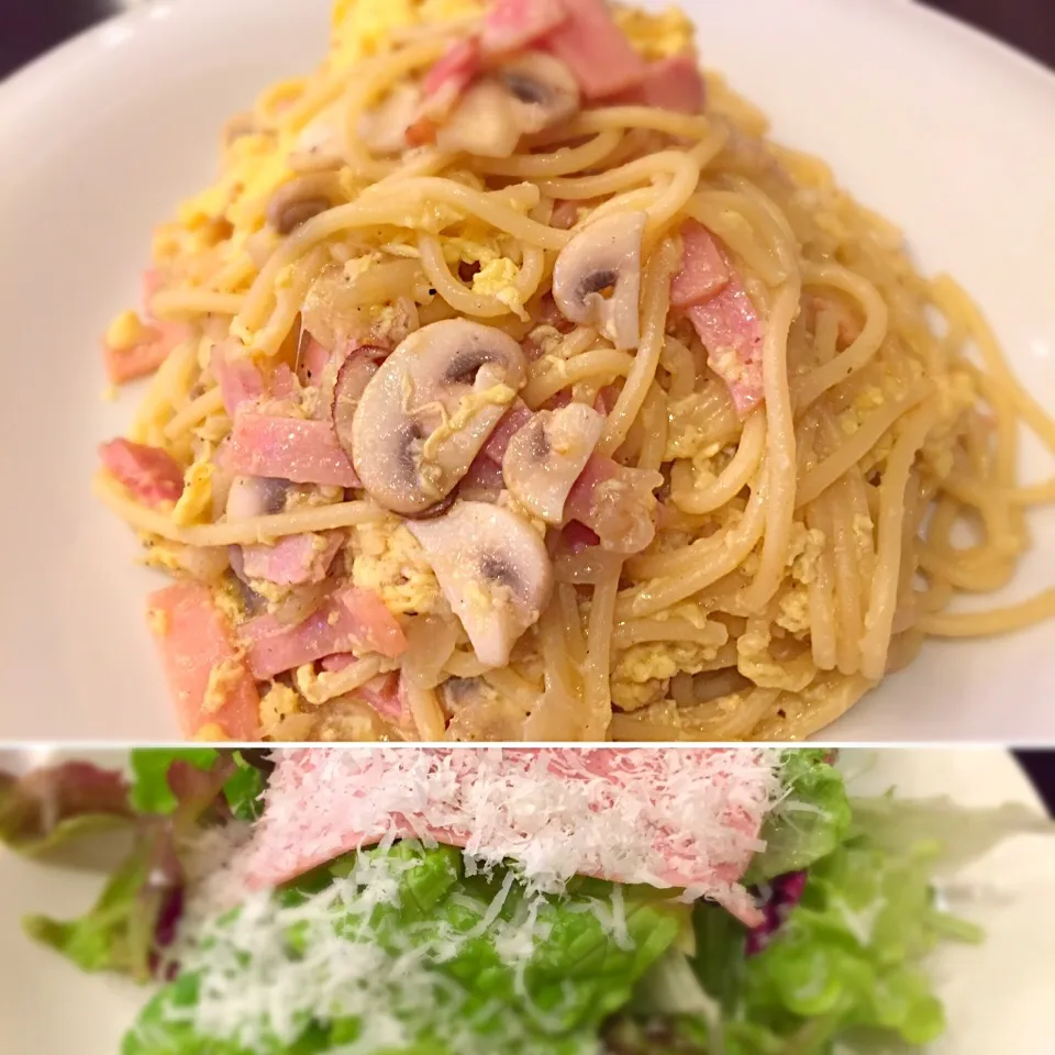 Snapdishの料理写真:ダニエル 大盛🍝、サラダセット|buhizouさん