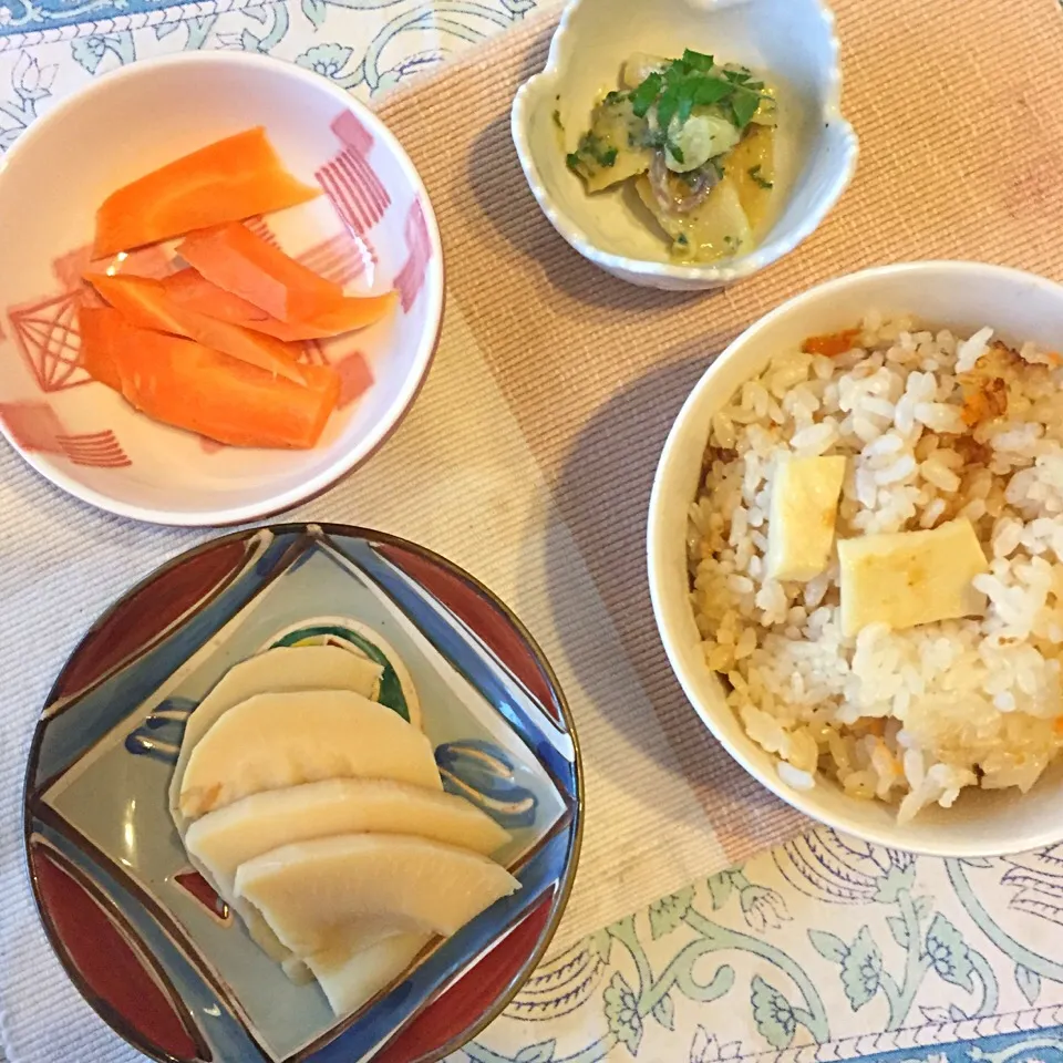 筍料理。煮物、筍ごはん、木の芽あえ|Keiko Murayamaさん