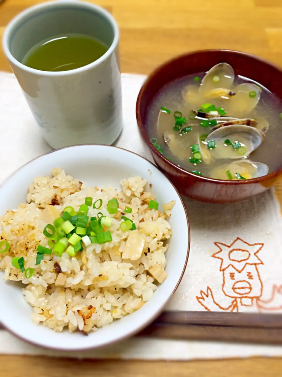 Snapdishの料理写真:春の残りご飯(o⁰⊖⁰o)|morimi32さん