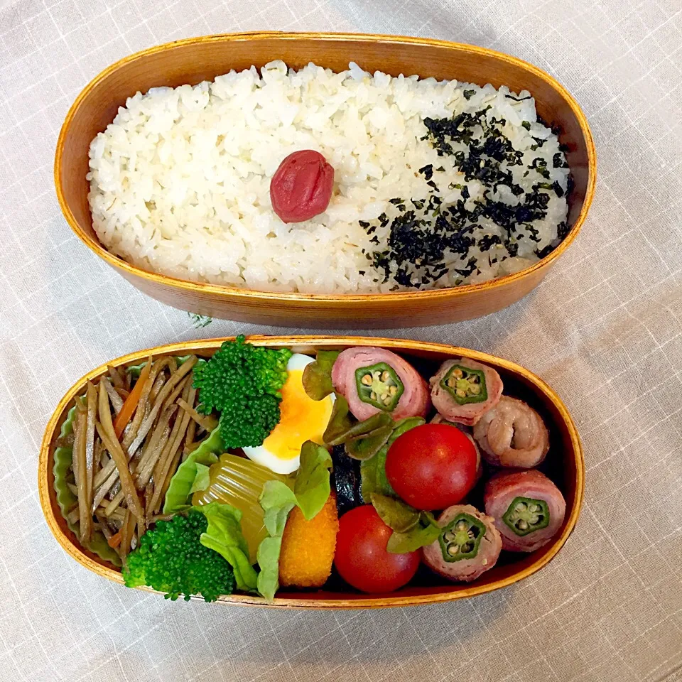 Snapdishの料理写真:4/14 中学男子のお弁当|おおけいさん