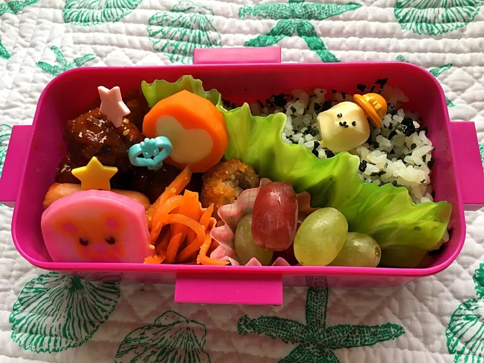 娘のお弁当(´◡`๑) 年長さん初のお弁当❤︎|cotocotoさん