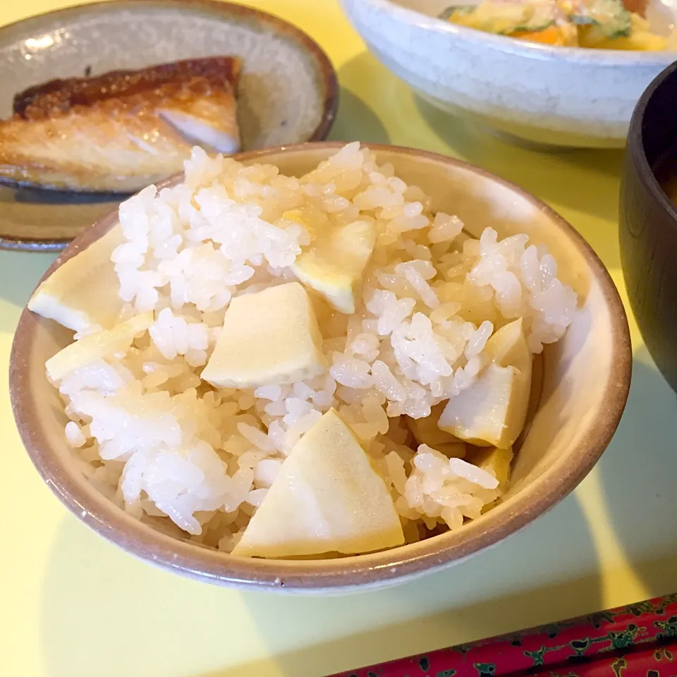 筍ご飯！|のぶコさん