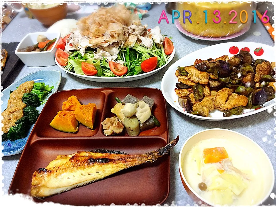 4/13の夕ご飯🍴|みきぴょん♪さん