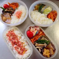 今日のお弁当
旦那、わたしのそして
家にいるお義父さんの分|shimapirikaさん