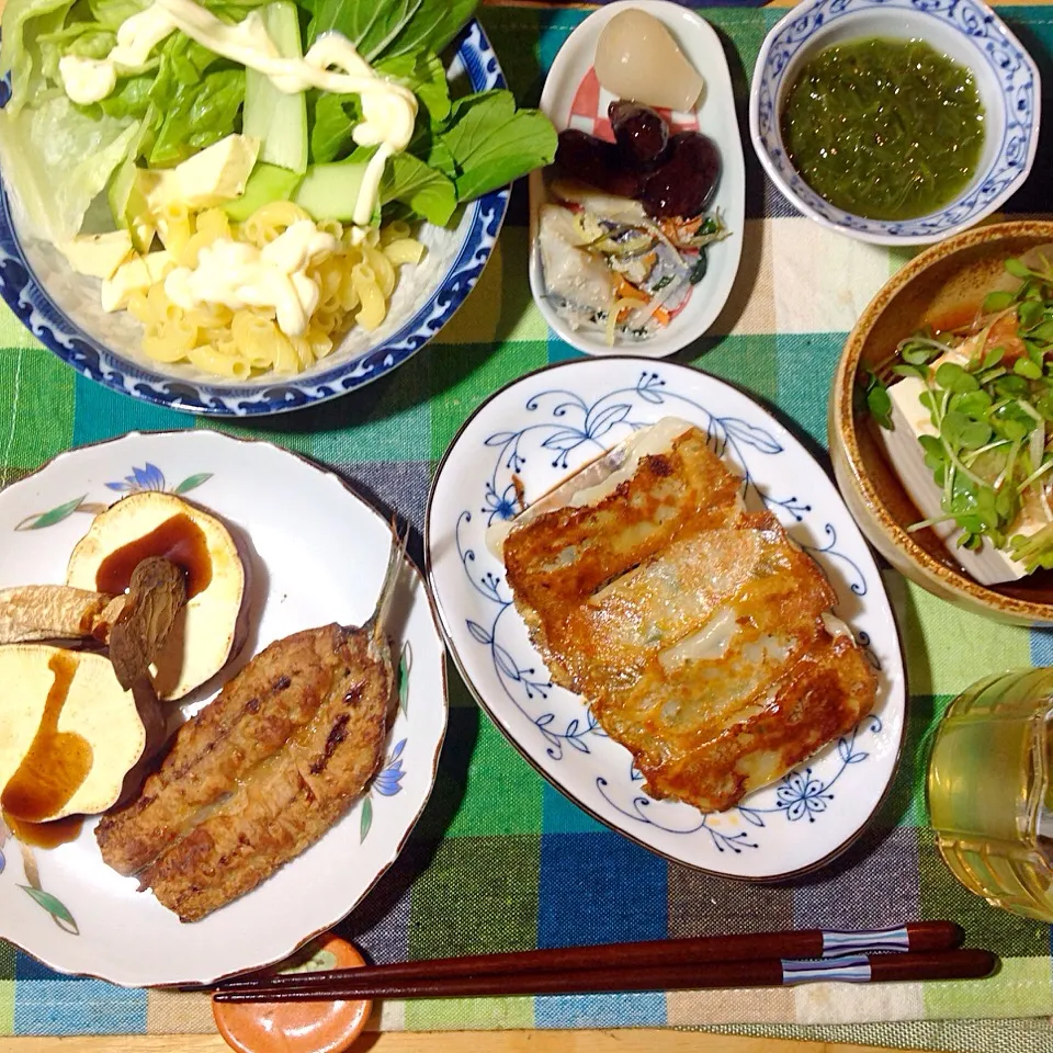 イワシの唐揚げ、餃子|shozuuさん