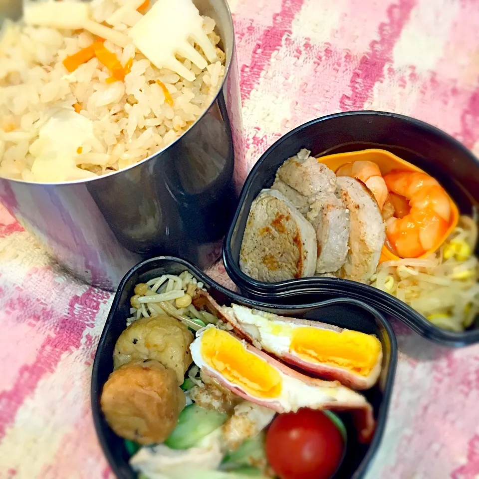 Snapdishの料理写真:4月14日高校生弁当|みかりんさん