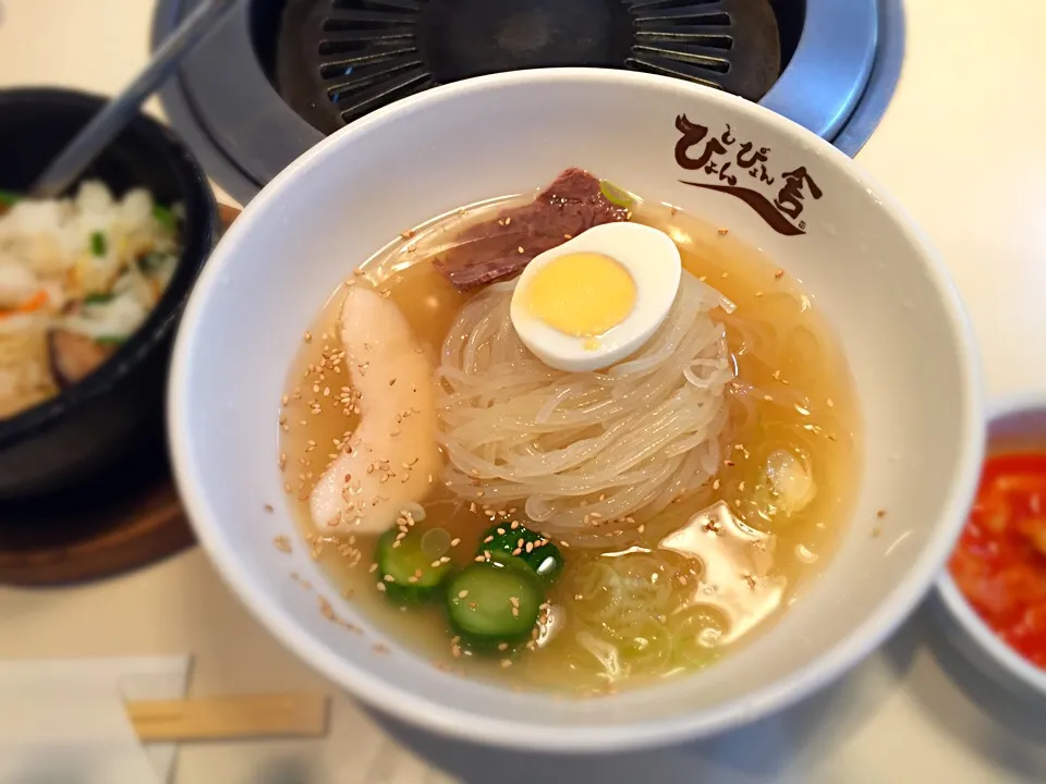 盛岡冷麺石焼ミニビビンバセット|るっくさん