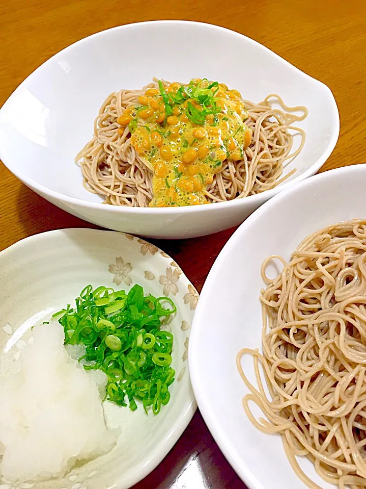 おろし蕎麦&納豆蕎麦|ふくぷくさん