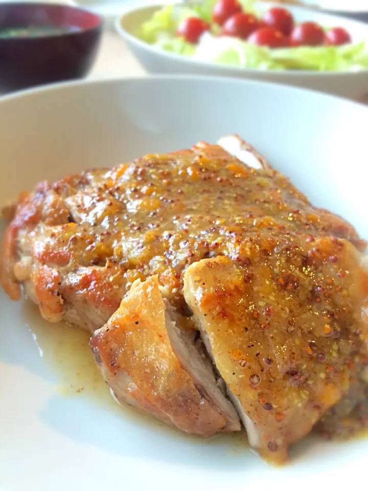 もとぱんさんの料理 鶏肉のソテー🍊オレンジ風味のマスタードソース|SnapdishJPさん