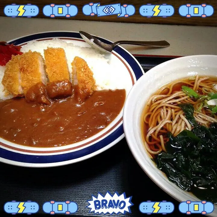 カツカレー＆お蕎麦セット❤(#^.^#)|maho❤さん