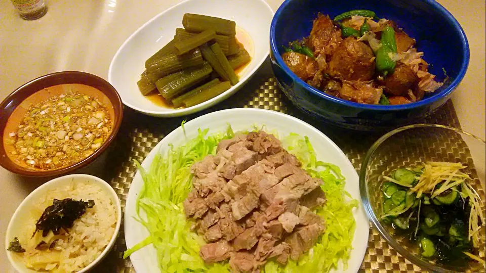 わやらか煮定食😋|お母の大皿さん