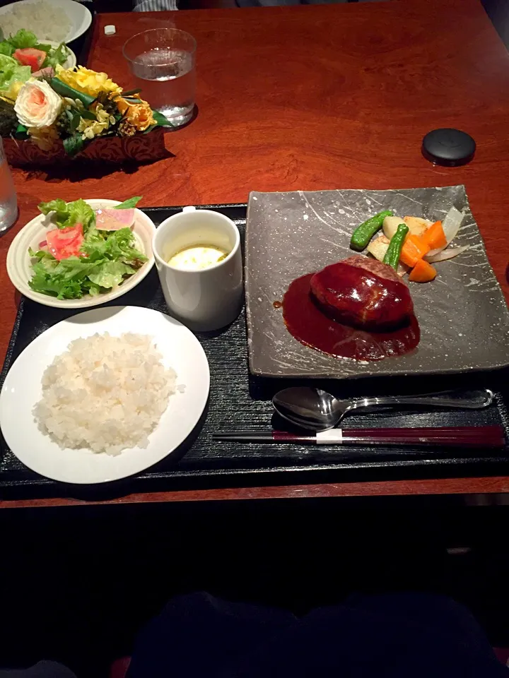 Hamburg steak lunch|Kumigarさん