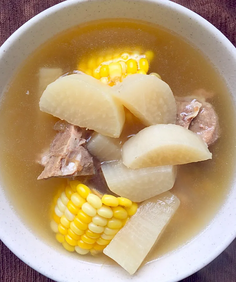 White Raddish + Corn Soup|Chrissy Yinさん