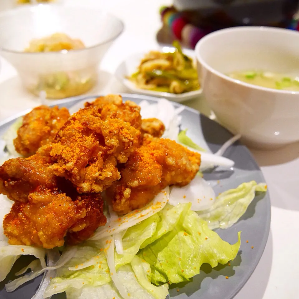 鶏の唐揚げトムヤムクン風味☺︎|mahomahoさん