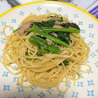 Snapdishの料理写真:春野菜の和風スパ🍴|akiさん