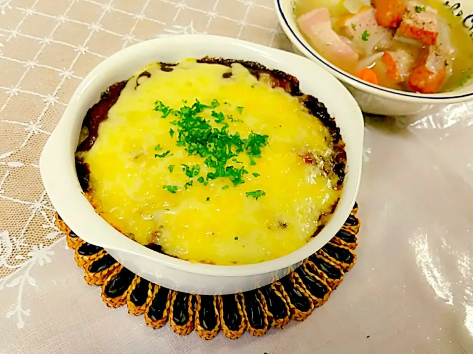 Rice gratin(doria) カレードリアとポトフ|nene_rozieさん