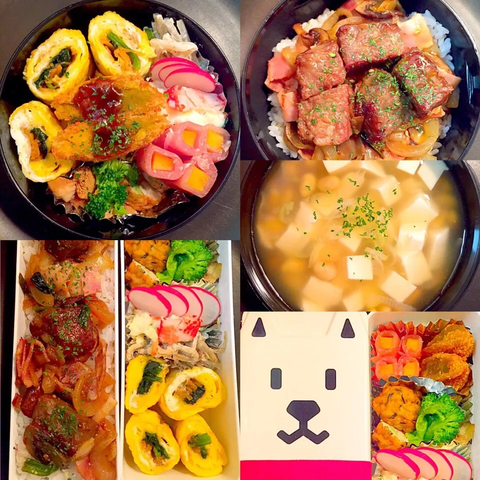 Snapdishの料理写真:我が家のお弁当◡̈⃝♡Facebookにも載せてます✨|Mikako Iidaさん