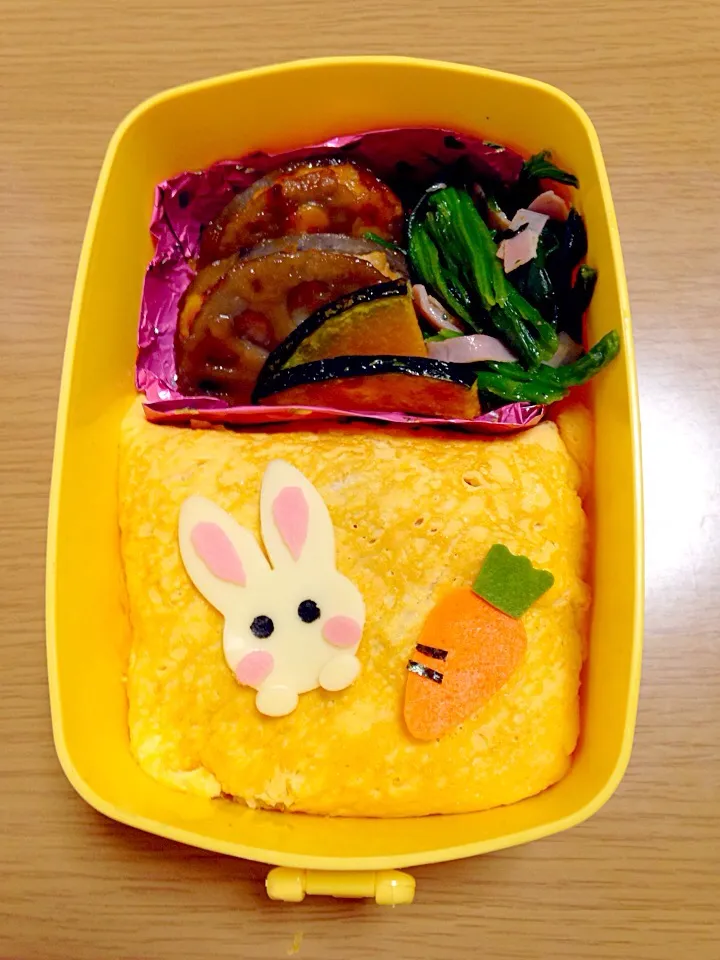 うさぎちゃんオムライス弁当|エミさん