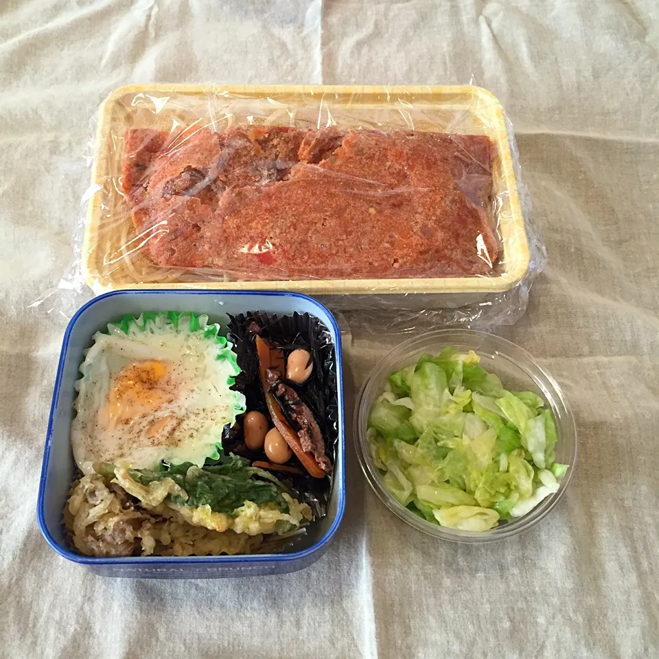 Snapdishの料理写真:ミートスパゲッティ弁当|とにおさん