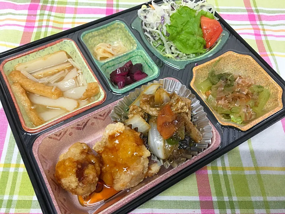 鶏唐揚げ甘酢あん 日替わり弁当 豊川市宅配|Naokazu Kuritaさん