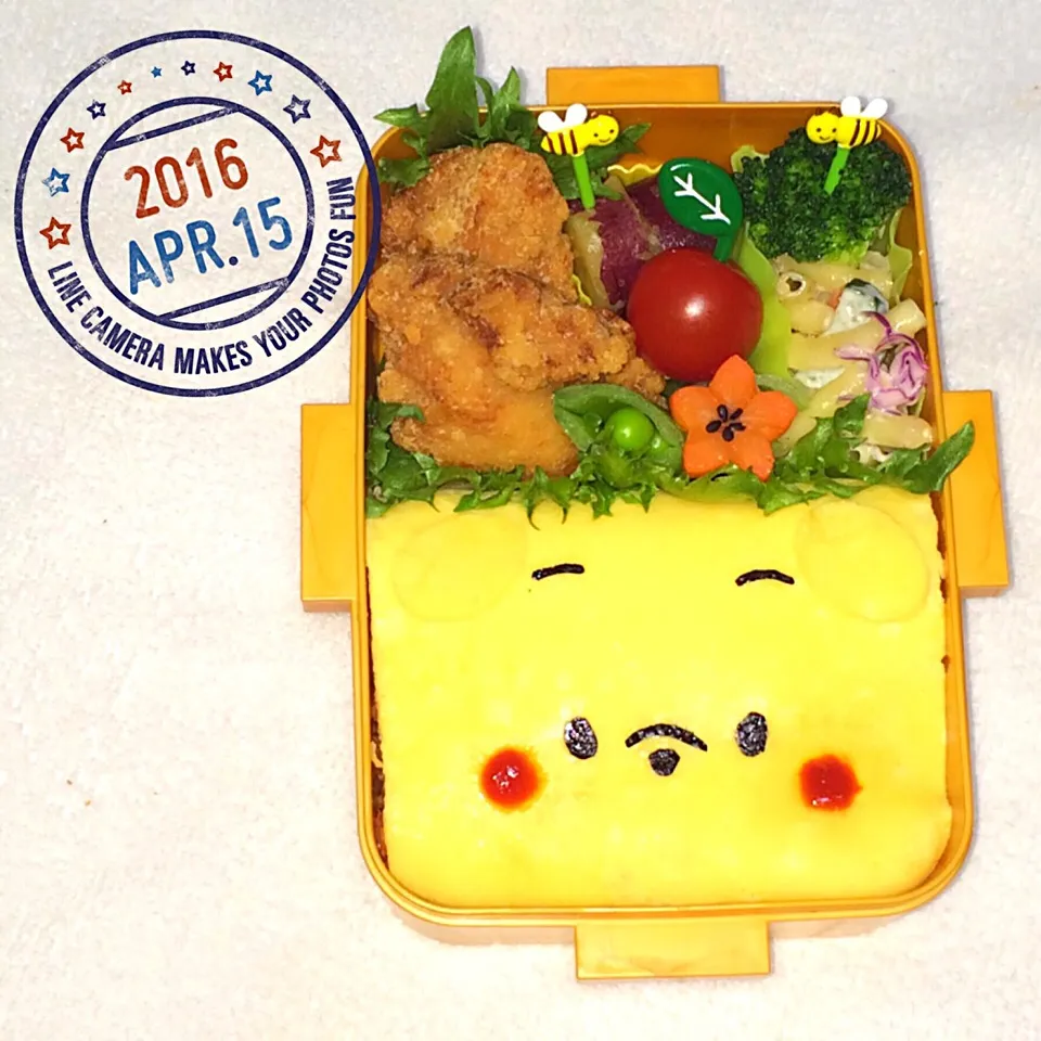 オムライスプーさん♡娘弁当♪|こぶちゃんさん