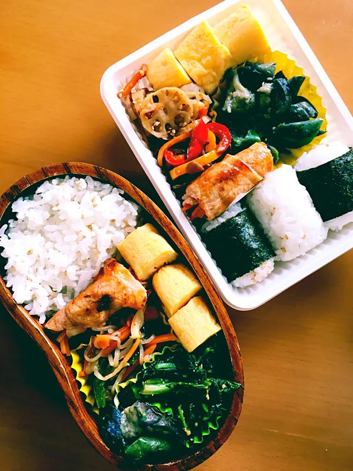 今日のお弁当♥︎二人分|ゆかさん