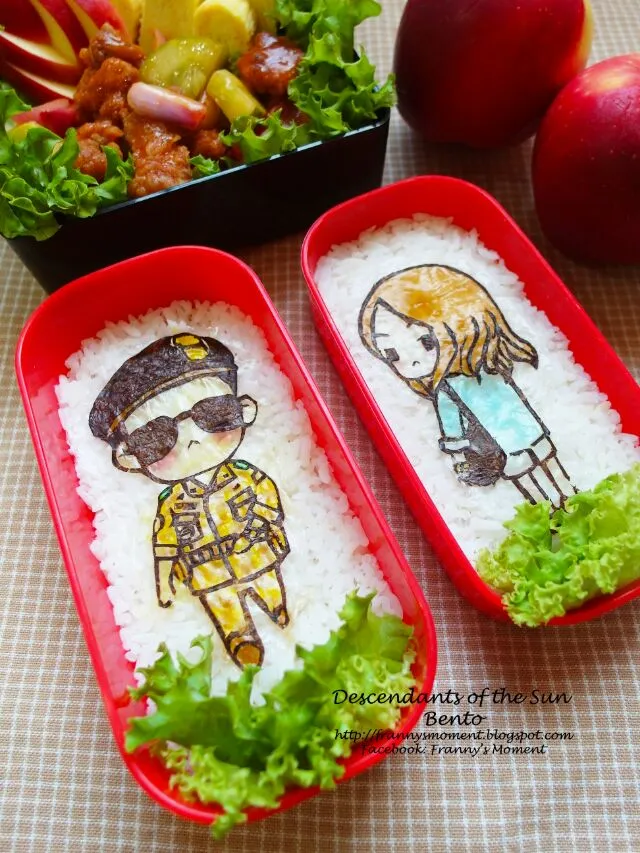 Bento -  태양의후예 太阳的后裔 

Q版宋仲基＆宋慧乔，我真的舍不得吃掉他们。😍

＃태양의후예 ＃太阳的后裔 ＃Descendantsofthesun|Frannyさん