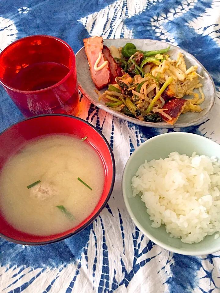 ほうれん草のわさび和え！旦那様のお弁当オカズで1人お昼ご飯σ(´~｀*)ﾑｼｬﾑｼｬ|さくたえさん