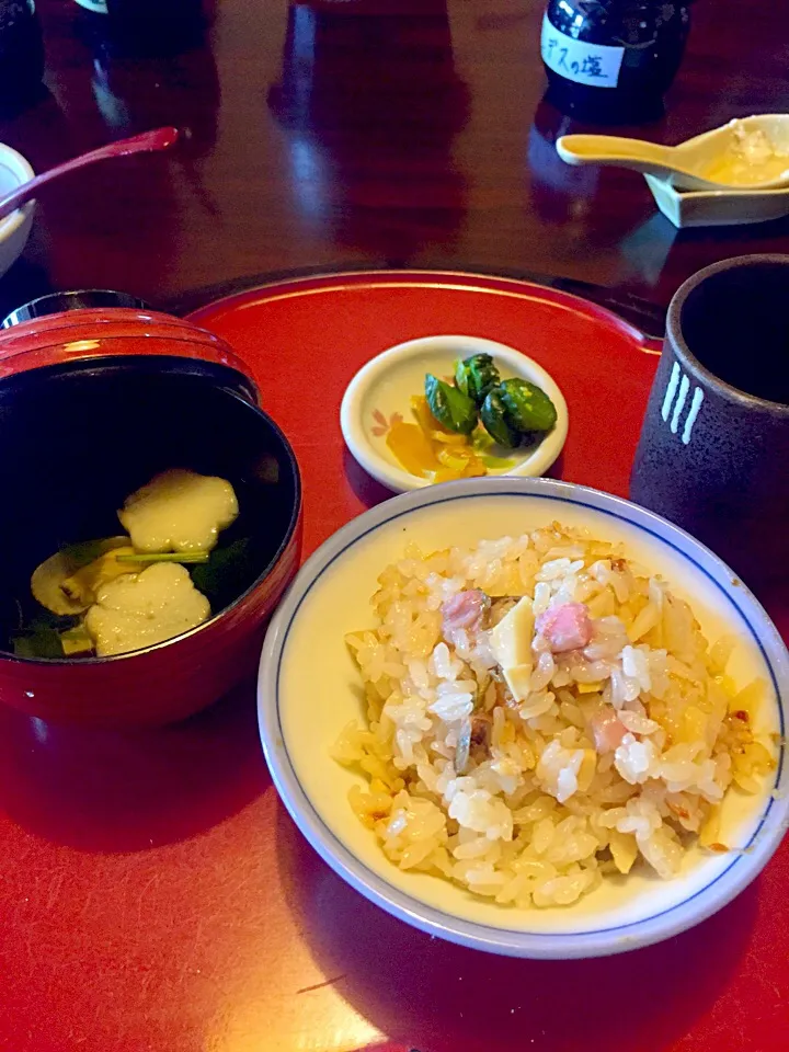 豆仙坊  桜 筍 あさり ご飯|ジャスミンさん