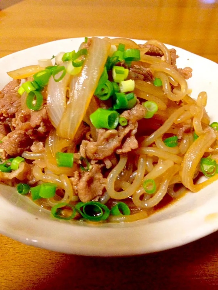 新玉ねぎたっぷりすき焼き風煮込み✨|まいりさん