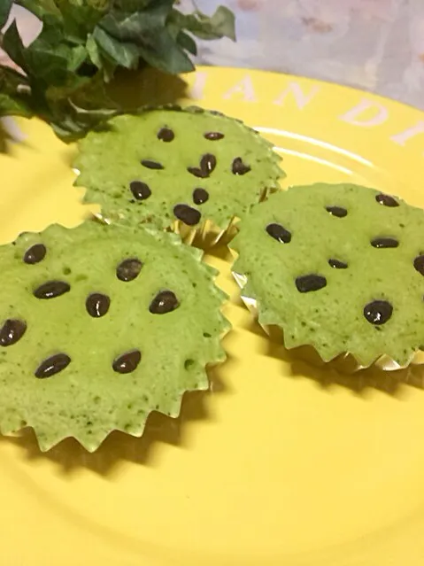 抹茶とカノコ豆の蒸しパン|ＳＵＺＵＫＩさん