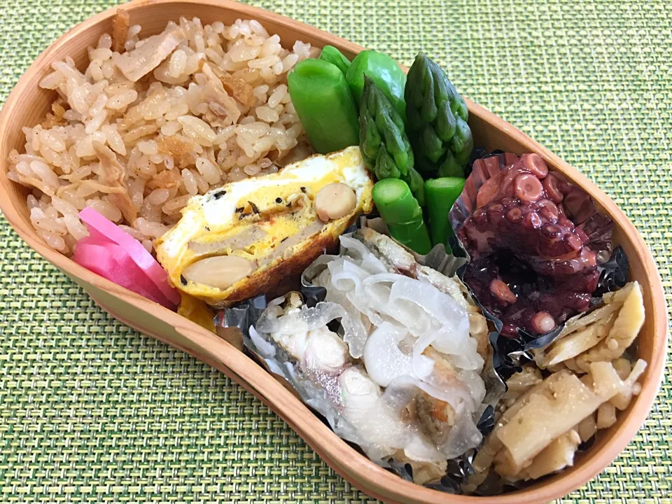 Snapdishの料理写真:2016年4月16日のお弁当|永島 恵さん