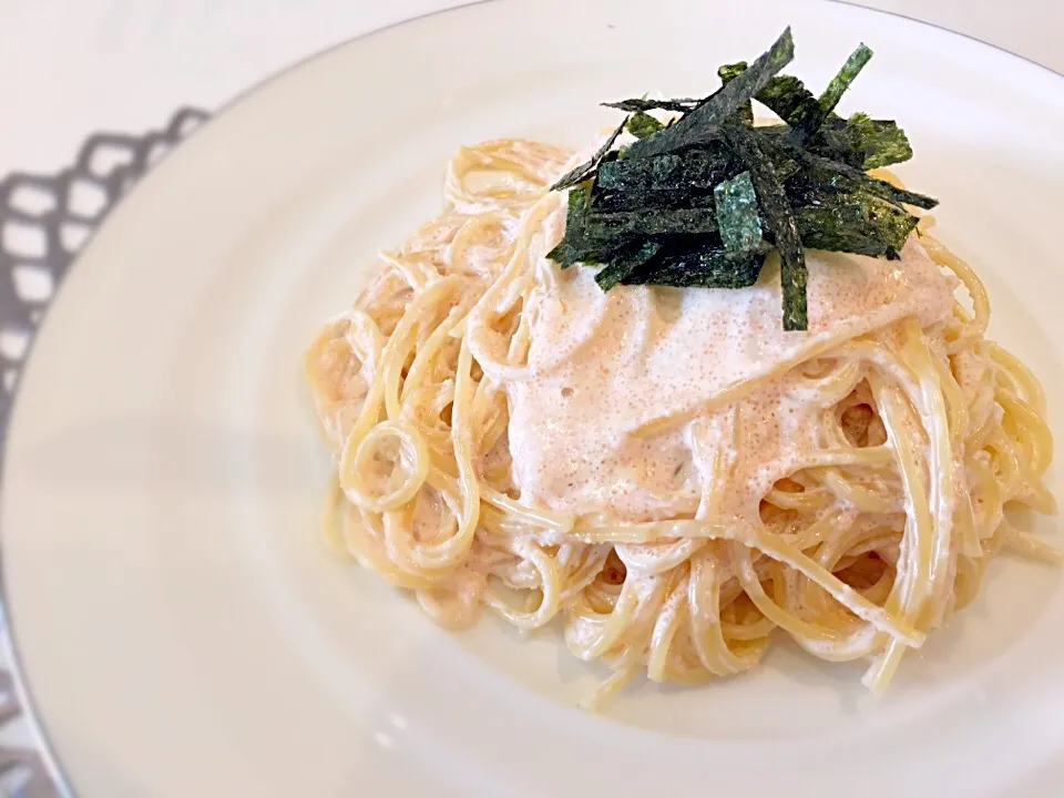 Snapdishの料理写真:くららさんの料理 我が家の明太クリームスパゲティ☆|ゆきさん