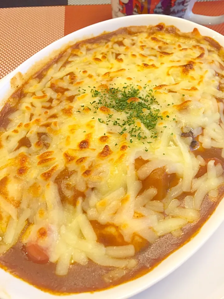 ダブルチーズ♡カレードリア😋|みっつさん