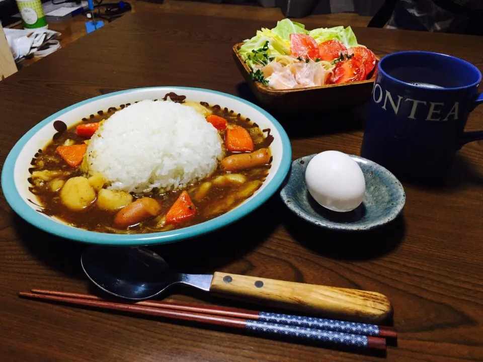 Snapdishの料理写真:昨日のポトフをリメイク！
生ハムのマヨスパ巻きサラダ🍴|だっちさん