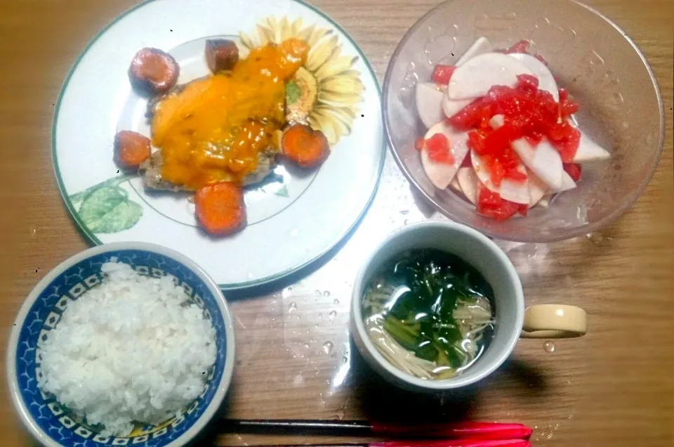 鯖のチェダー焼き献立ლ(´ڡ`ლ)|くまぽてとさん