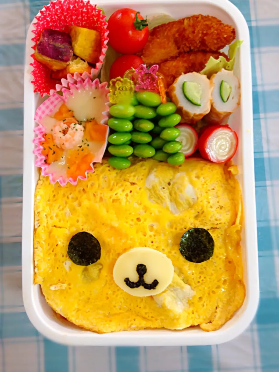 Snapdishの料理写真:リラックマ弁当♡|yonjiさん