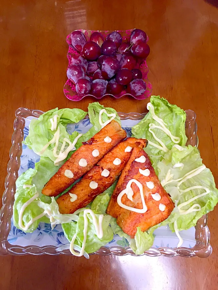 Lunch salmon is good the heart|angeliciousさん