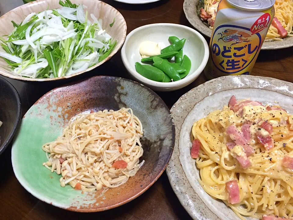 Snapdishの料理写真:2016.4.17 パスタランチ🍻🍻🍻|ゆみずさん