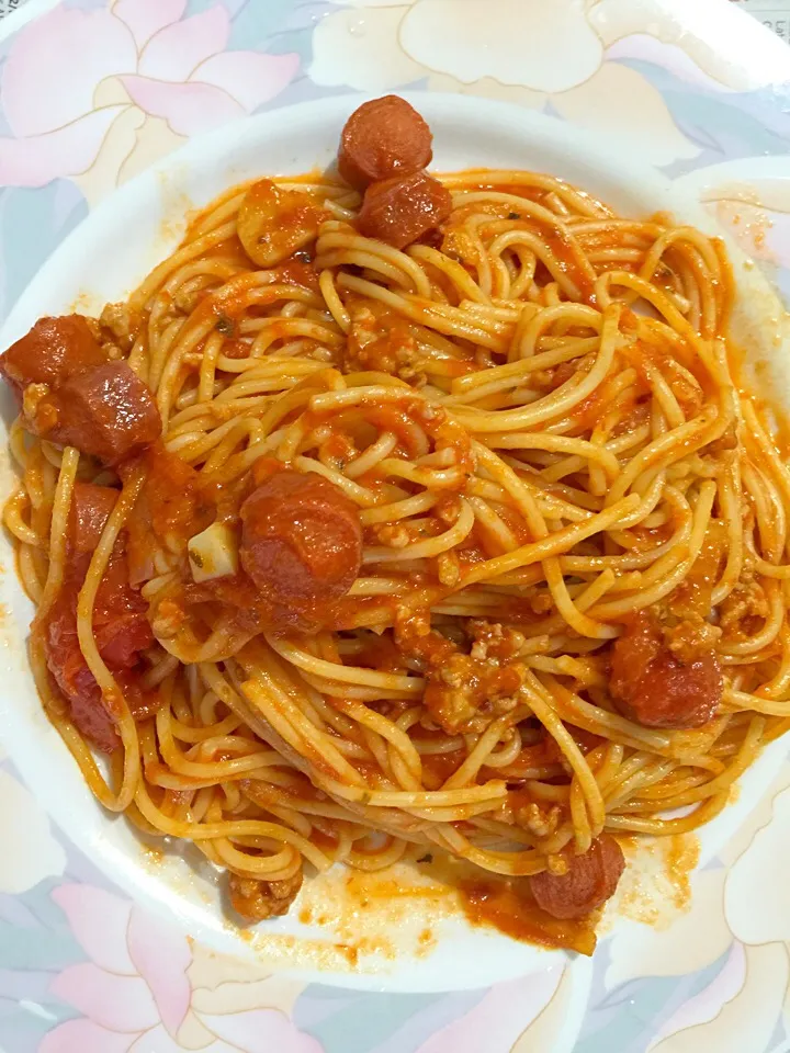 Snapdishの料理写真:Spagatti|qingqingさん