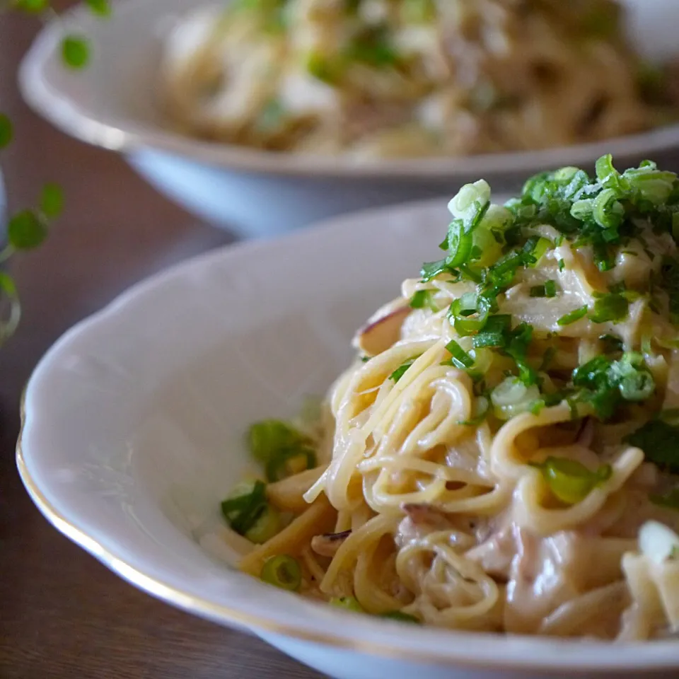 ♪イカの塩からクリームパスタ♪
〜旦那様の作品〜|ぼるぴぃ〜さん