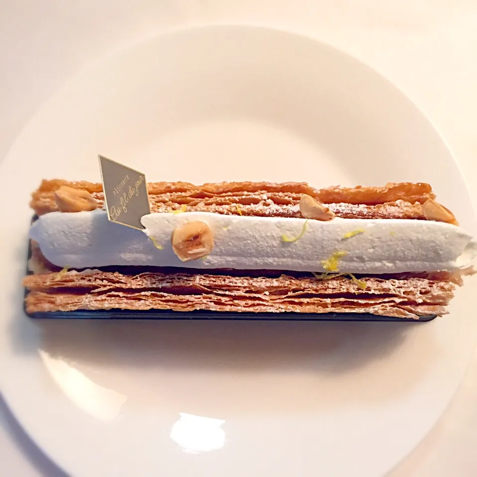 Patisserie au fil du jour/Millefeuille noisette et citron|cakeさん