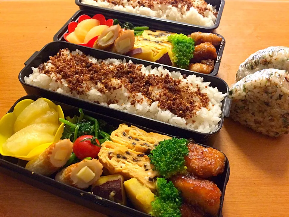 4/18 今日の兄弟弁当^_^|chunさん