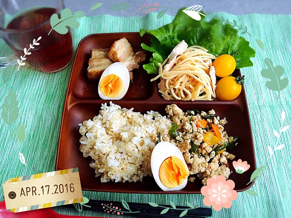 Snapdishの料理写真:4/17の昼ご飯🍴|みきぴょん♪さん